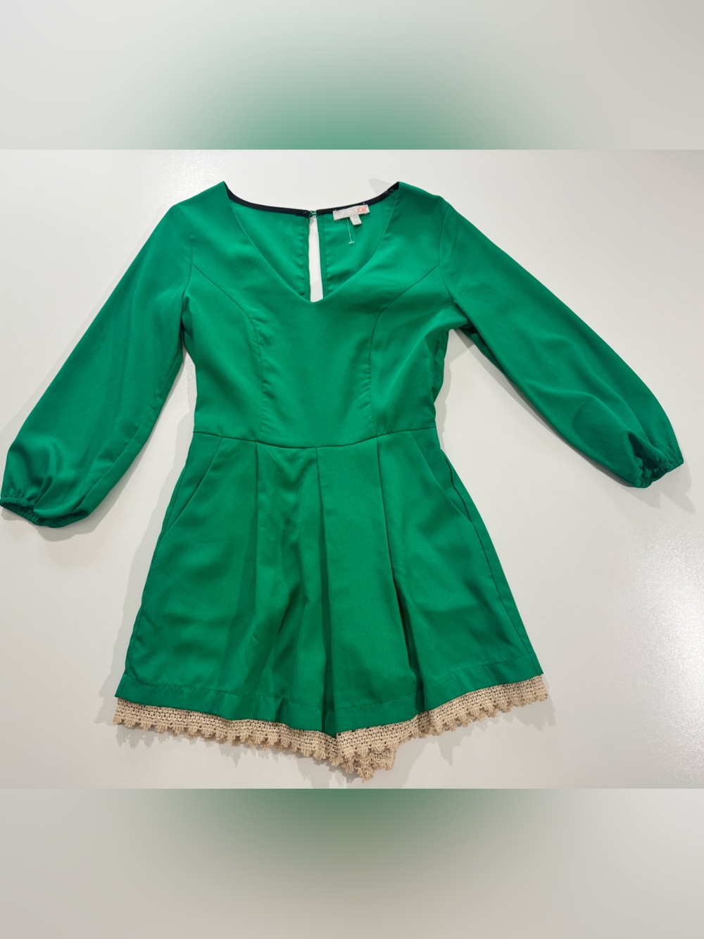 NWOT Gianni Bini Green Romper Size XS